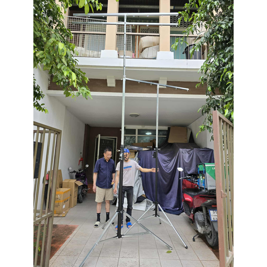 ขาวินซ์ ขาตั้งไฟพาร์สำหรับแขวนไฟ พร้อมรอกหมุน ปรับความสูงได้ตามการใช้งาน 3เมตร 4เมตร Winch Light Stand - รูปที่ 5