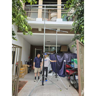 ขาวินซ์ ขาตั้งไฟพาร์สำหรับแขวนไฟ พร้อมรอกหมุน ปรับความสูงได้ตามการใช้งาน 3เมตร 4เมตร Winch Light Stand