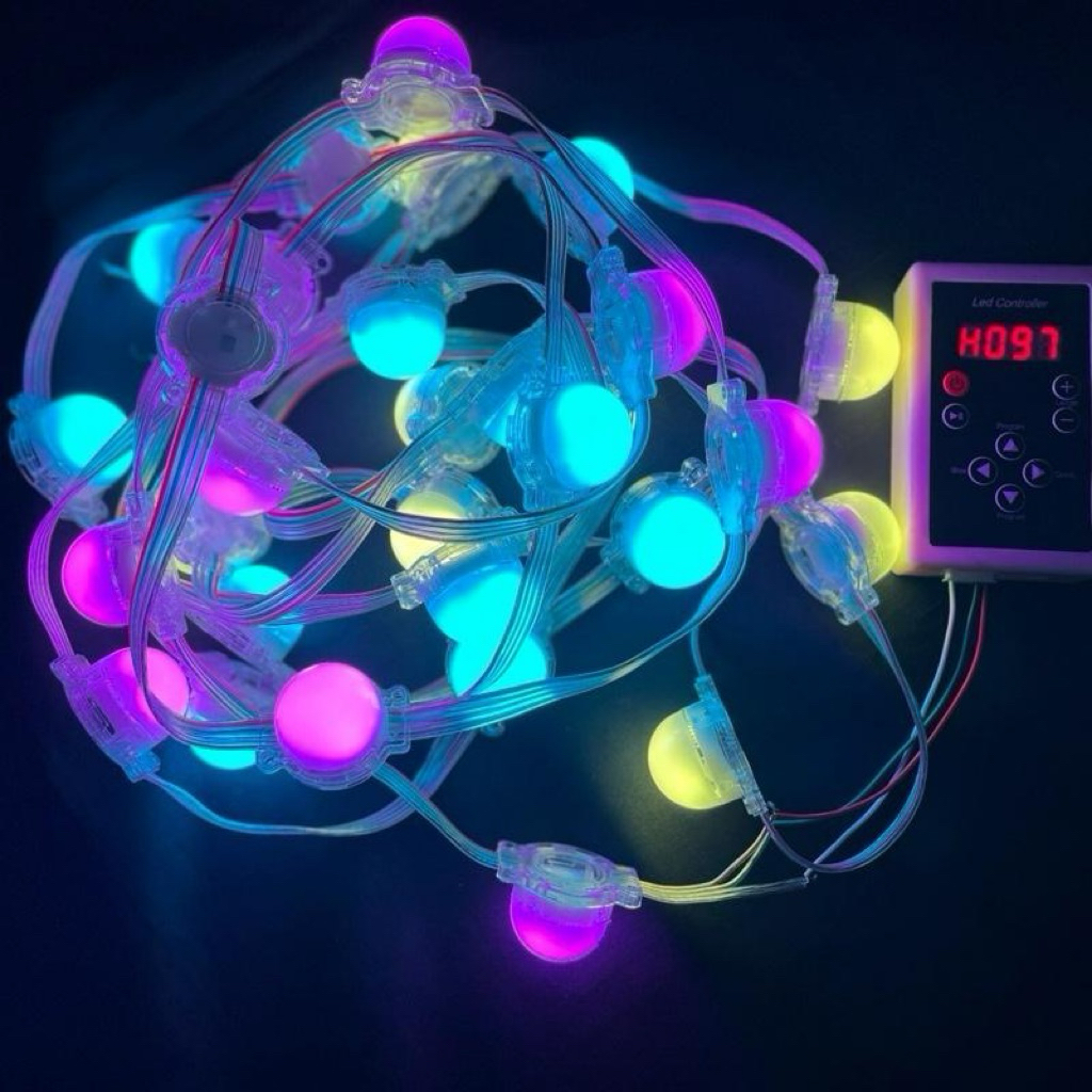 Led ปิงปองครึ่งใบ 5050 12v 0.75w พวงละ 30ดวง FULLCOLLER รับประกัน 1ปี