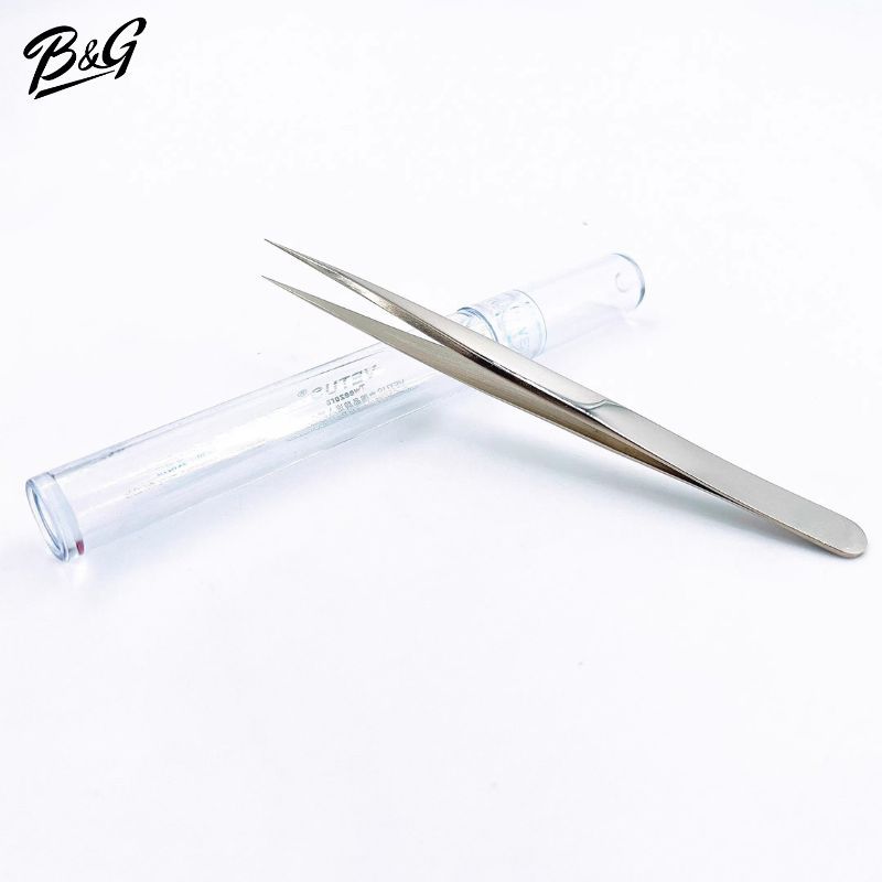 Vetus Tweezer สแตนเลส Non-Magnetic Pointed TIP Professional สวิตเซอร์แลนด์มาตรฐาน MCS-12 สําหรับช่างซ่อมนาฬิกา,แว่นตา
