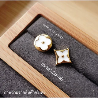 ✨ต่างหูสแตนเลส รุ่นL-v34 ดีไซน์ดอกไม้ สวยหรูหรา เรียบง่ายใส่ได้ทุกวันค่ะ✨