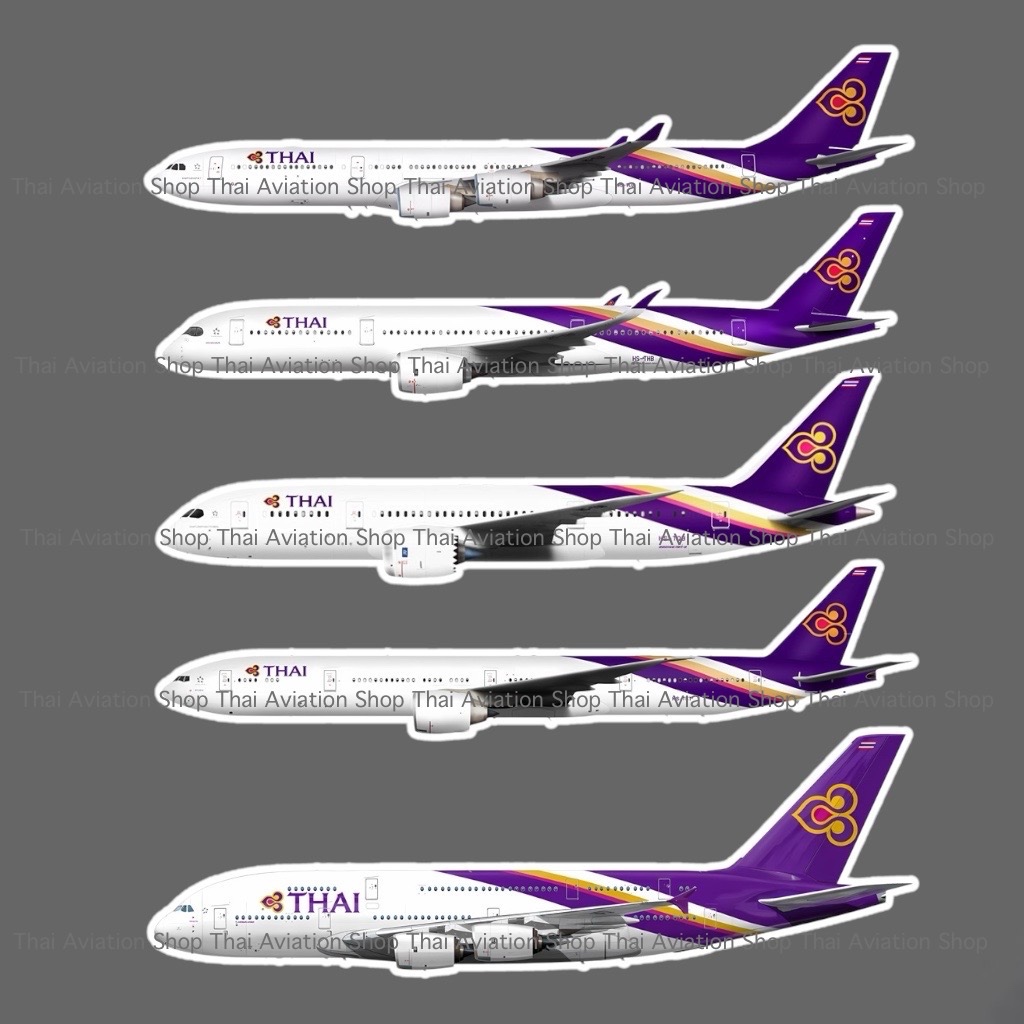 สติกเกอร์การบินไทย 3M Thai Airways Sticker [ Limited Edition ] สำหรับคนรักการบินไทย