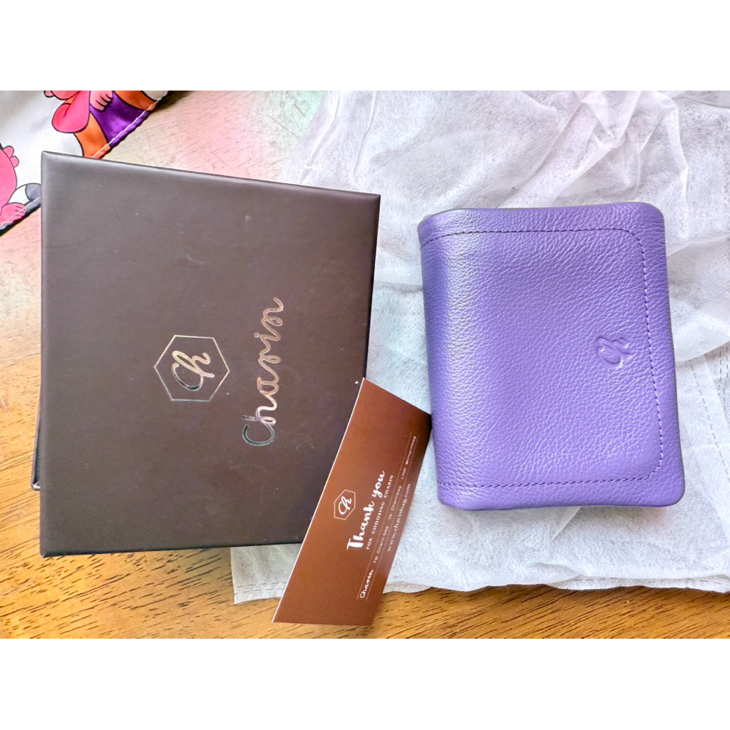 กระเป๋าสตางค์ charin bag หนังวัว