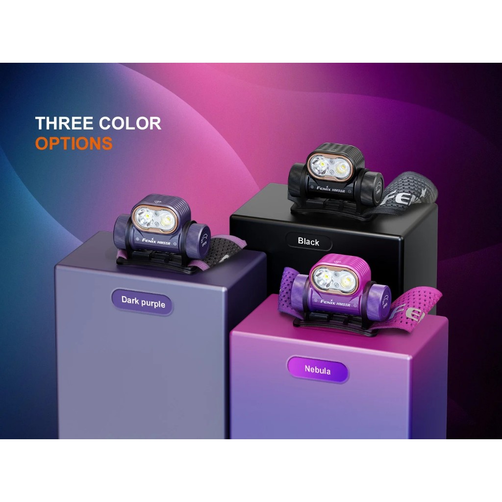 คาดหัว Fenix HM55R MULT-LED LIGHTWEIGHT OUTDOOR HEADLAMP สินค้าตัวแทนในไทยประกันสามปี