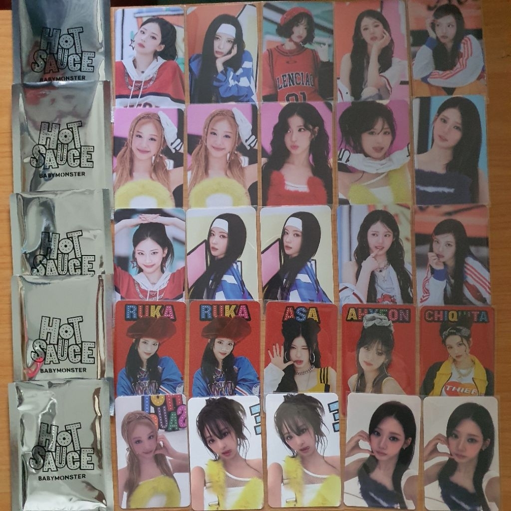 [การ์ดแท้-พร้อมส่ง] - BABYMONSTER - HOT SAUCE TRADING PHOTOCARD