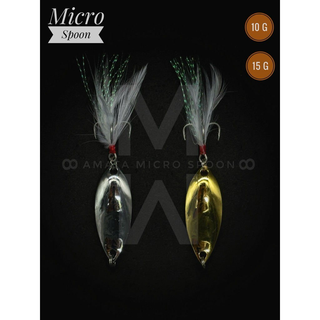 “เหยื่อปลอม“ สปูน ขนาด 10 และ 15 กรัม : Spoon 10 & 15 g :