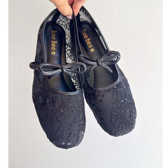 รองเท้าตาข่ายผูกโบว์ เจ้าหญิง