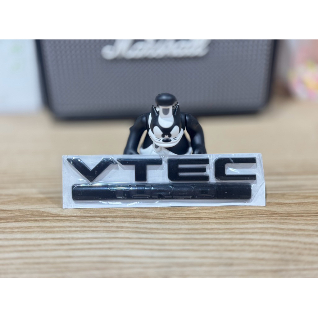 LOGO VTEC TURBO FOR CIVIC FK (ดำเงา)