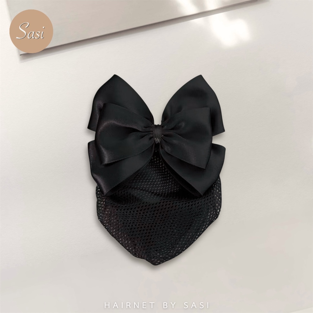 Hairnet/เน็ตติดผม ขนาดเล็ก โบว์ไม่มีหาง ทรงสวย ถูกระเบียบ - รูปที่ 3