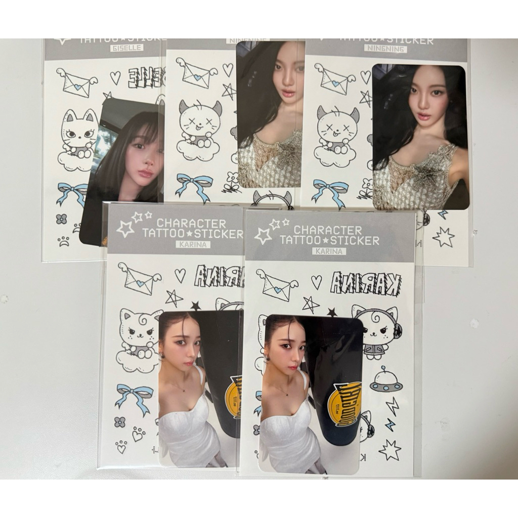 [พร้อมส่ง] aespa เอสป้า Synk : aeXIS LINE MD TATTOO STICKER
