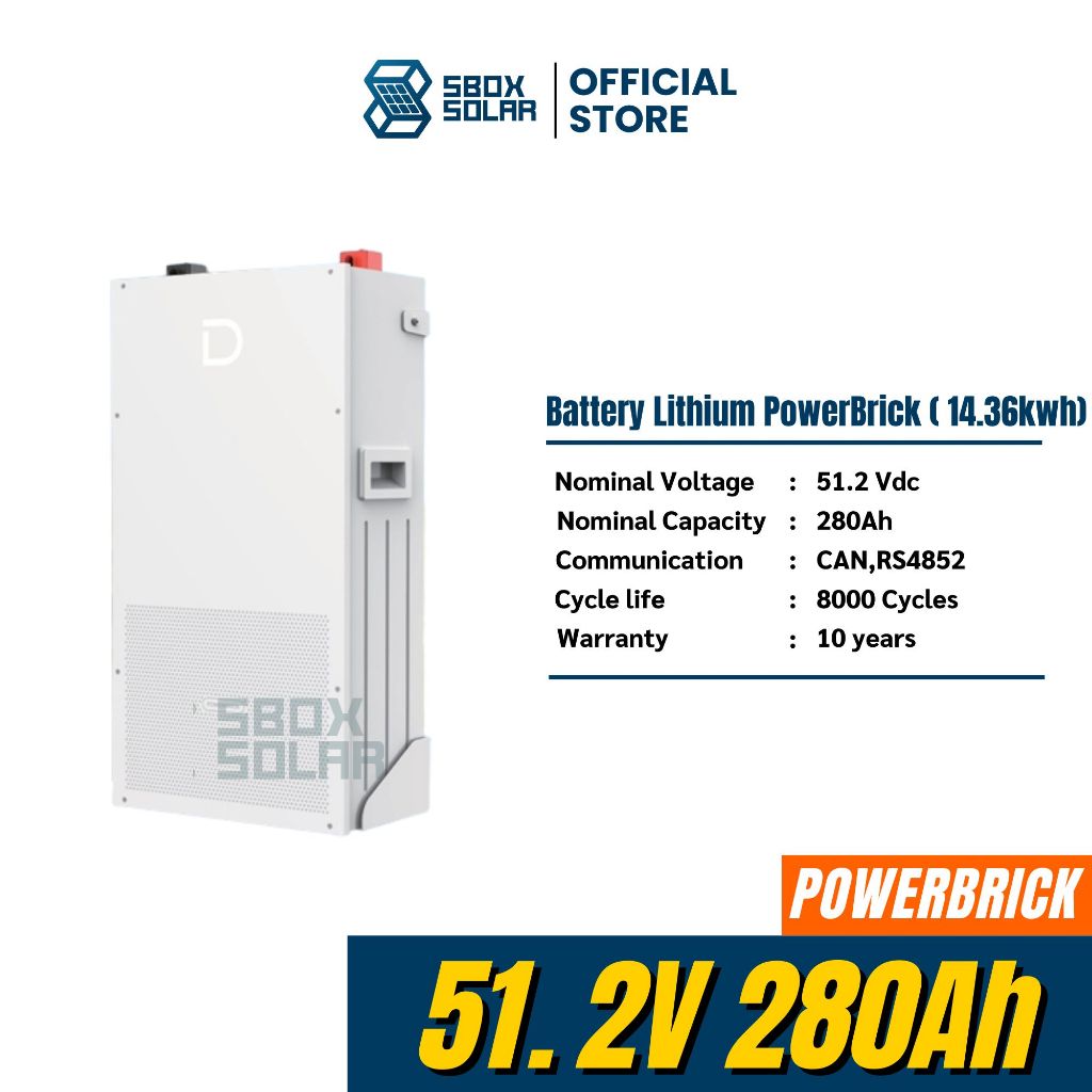 Dyness Battery 14.36Kw 51.2V 280Ah Lithium Lifepo4 warranty 10 years มีศูนย์ไทย จัดส่งฟรี