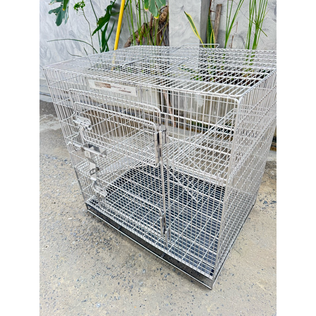 กรงชูก้าไกเดอร์ กรงบุชเบบี้ กรงนก กรงแพรี่ด็อก กรงExotice สแตนเลสแท้เกรด 304 - รูปที่ 4