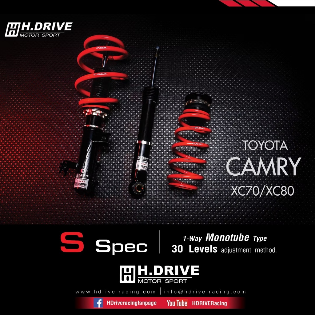 โช้คอัพ H.DRIVE S.spec - Toyota Camry XV70 | 80