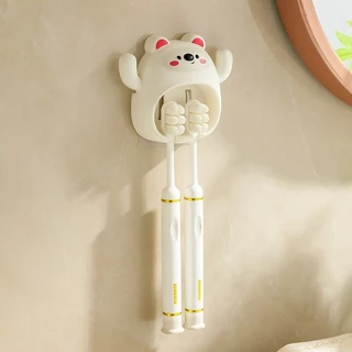 ที่แขวนแปรงสีฟัน​ติด​ผนัง​ แปรงสีฟันติดผนัง ที่เแขวนแปรงสีฟัน​ อุปกรณ์จัดเก็บในห้องน้ำ