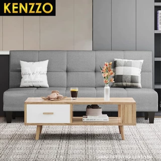 พร้อมส่ง KENZZO: โซฟา โซฟาผ้าแคนวาส 2/3/4 ที่นั่ง ปรับนอนได้ 3 ระดับ ทูอินวัน ( OLLY Foldable Sofa Bed )