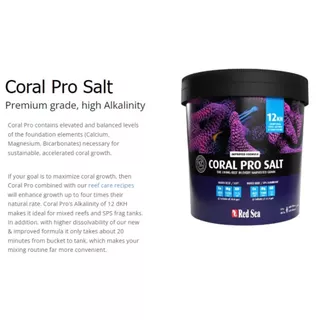 Red Sea Coral Pro Salts เกลือสำหรับตู้ทะเลและปะการัง