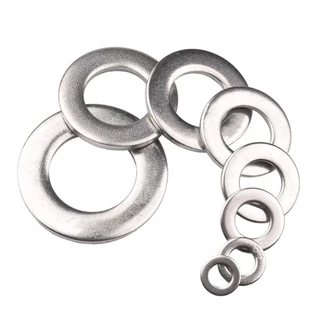 แหวนอีแปะ แหวนรอง สแตนเลส 304 ขนาด M6 Flat Washer Stainless Steel 304 DIN125.