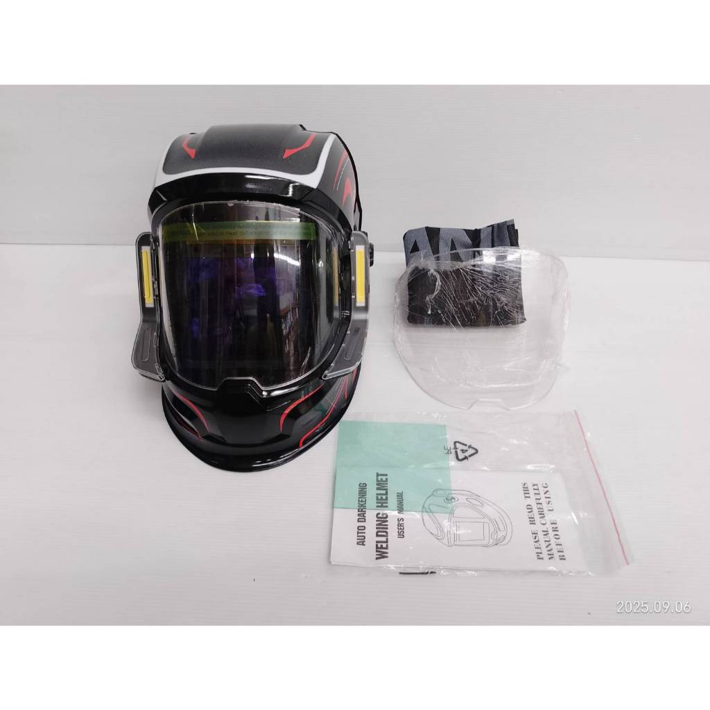 ANDELI หน้ากากเชื่อมอัตโนมัติ ให้สีจริงปรับเฉดได้ รุ่น MONER-950L / 142-1031 ( พร้อมไฟ LED ทันสมัย )