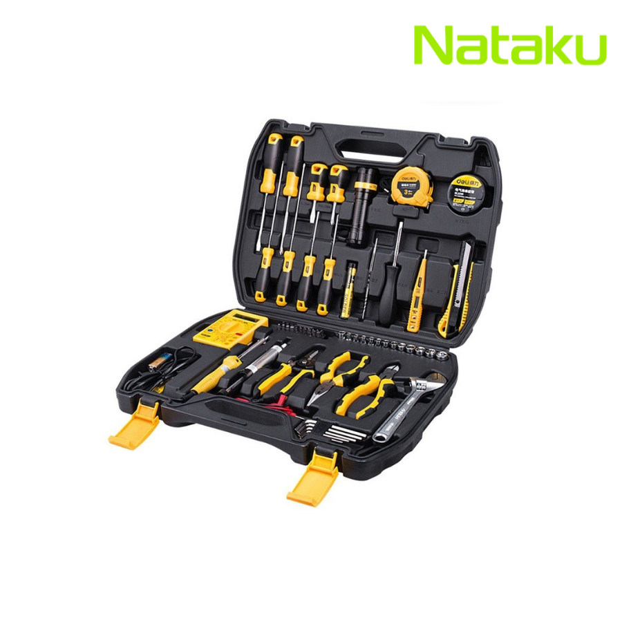 Nataku ชุดเครื่องมือช่าง 21 50ชิ้น เครื่องมือช่าง ชุดบล็อก ประแจ ชุดครื่องมือ พร้อมกล่องพลาสติกกันกระแทก ครบเซ็ท