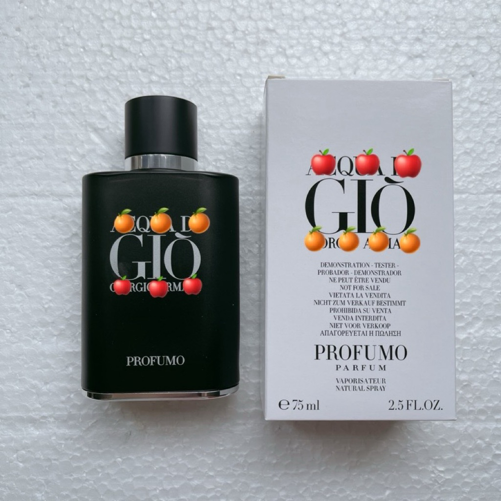 เลขแบทช์38un003แรร์ไอเท็มล็อตฝาแม่เหล็กAqua Di Gio Profumo Parfum 75ml.