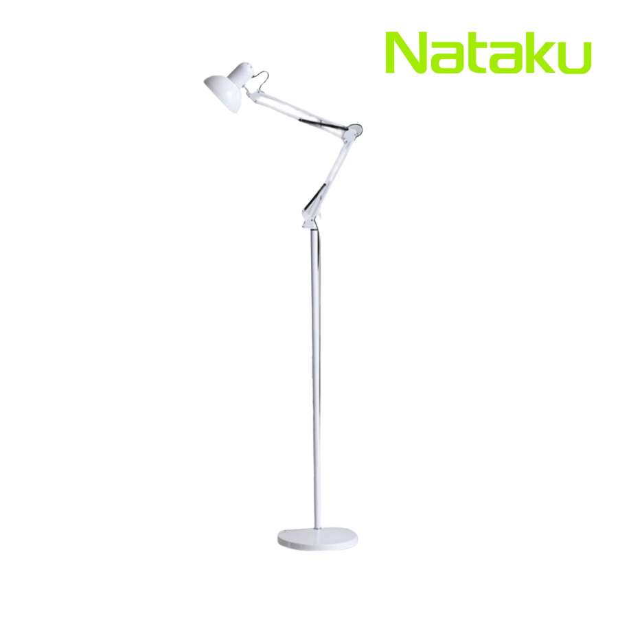 โคมไฟหัวเตียง ไฟตั้งพื้น ปรับระดับได้ สีขาว ใช้หลอดไฟ E27 โคมไฟ floor lamp Simple Light