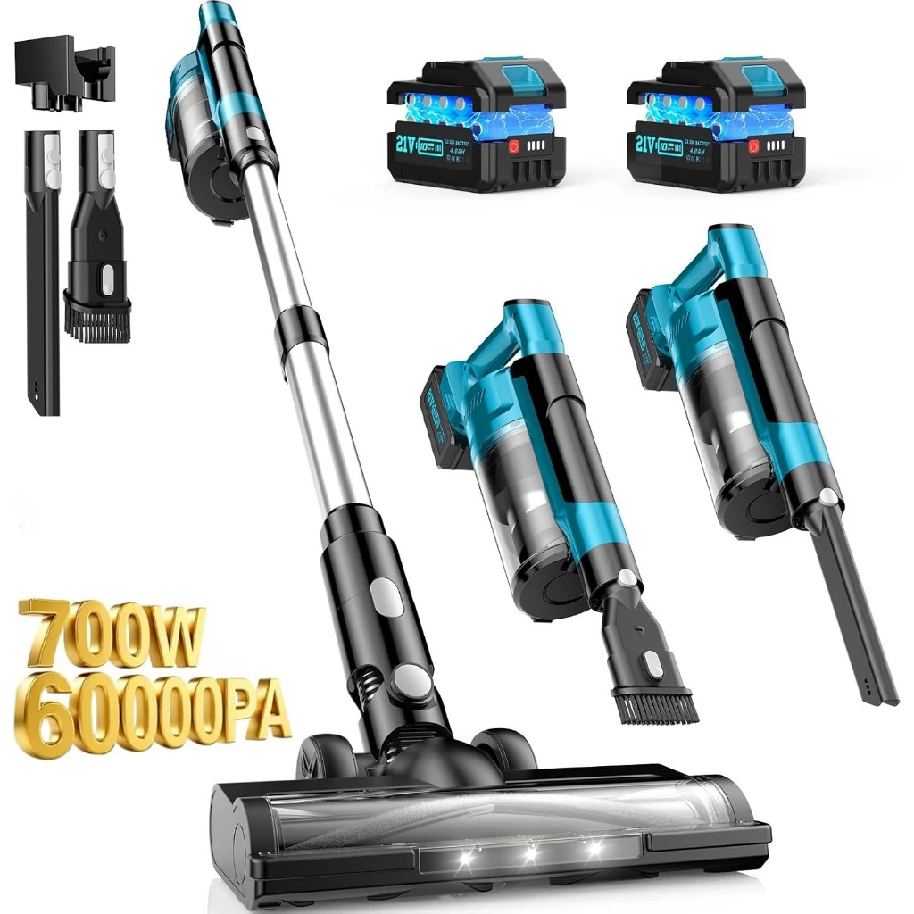 Qimedo เครื่องดูดฝุ่น700W 60kPa เครื่องล้างพื้น เครื่องดูดฝุ่นขัดพื้น แรงดูดทรงพลัง ทำความสะอาดพื้น-พรม-ขนสัตว์ บ้าน-รถ