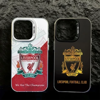 ลิเวอร์พูล FC เคสสําหรับiphone 17 Pro Max 15 14 XR 13 11 8 7 แฟชั่นชุบโลหะCool Creativeแบรนด์อินเทรนด์เคสซิลิโคนอ่อนนุ่ม