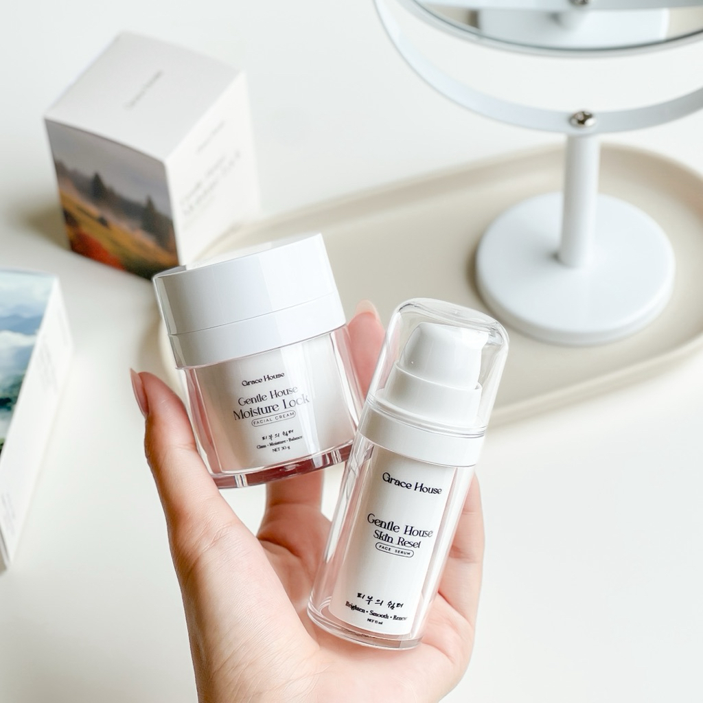 Bright & Shine duo set เซ็ตรักษาสิว เซรั่มคู่ครีม