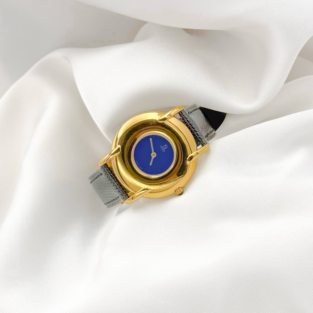 Vintage Fendi 400G Electric Blue Quartz Watch Swiss Made