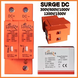 SPD ป้องกันฟ้าผ่า2P DC1000V 40KA ไฟกระชากโซล่าเซลล์ ป้องกันแสงอาทิตย์ เสิร์จกันฟ้าผ่า surge protective device