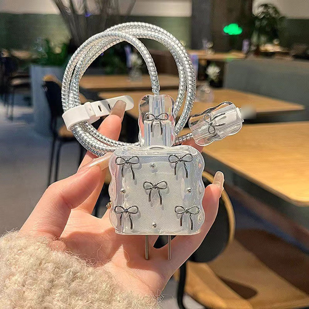 ส่งจากไทย เคส สายชาร์จ ลายการ์ตูนน่ารัก For Apple Power Adapter 20W 18W ตัวถนอมสายชาร์จ Cable Protector กันสายหัก