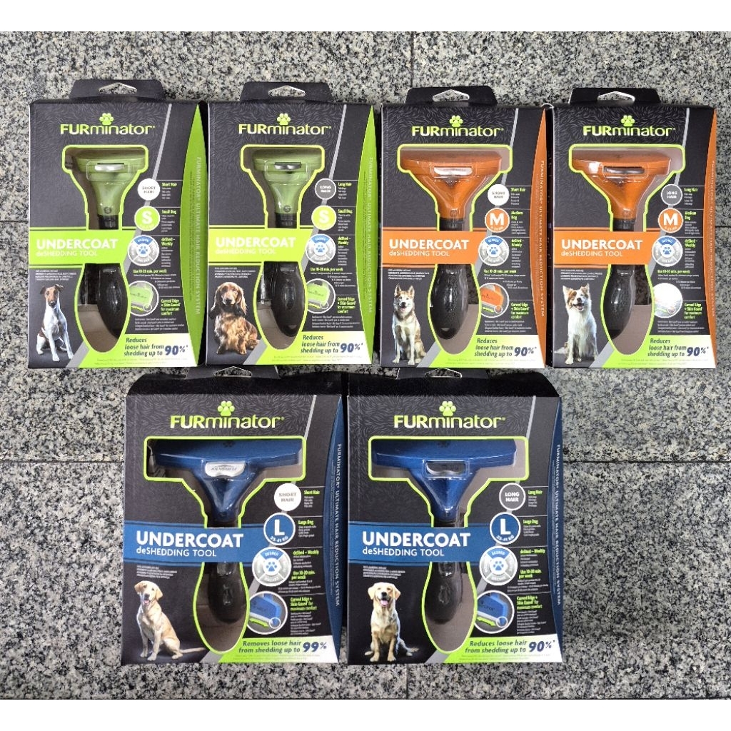 ❇️ของแท้❇️Furminator​ หวีสางขนหลุดร่วงสำหรับสุนัข​ทุกสายพันธุ์​ (ขนสั้น/ขนยาว)​ มี​ 4​ ไซส์