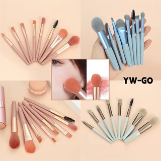 8pcs/ชุดละ แปรงแต่งหน้าชุด แปรงเครื่องสําอาง ชุดแปรงแต่งหน้า ขนแปรงนุ่มปลอดภัยไม่แพ้ G2832