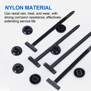 อินฟินิทเคเบิ้ลไทร์ Cable tie สายรัดเคเบิลปรับได้อเนกประสงค์ 93mm 100/50/20ชิ้น สีดำ