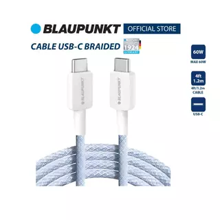 [ของแท้] BLAUPUNKT สายชาร์จ USB-C แบบถัก 60W ยาว 1.2 เมตร | รองรับ PD Fast Charge | สายถักทนพิเศษ