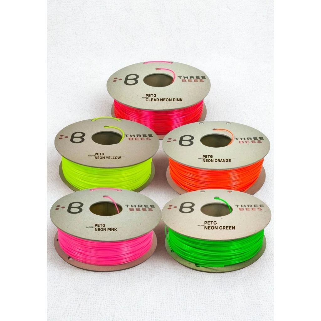 Threebees PETG เส้น 3D Filament Neon Color ขนาด 1.75 มม.