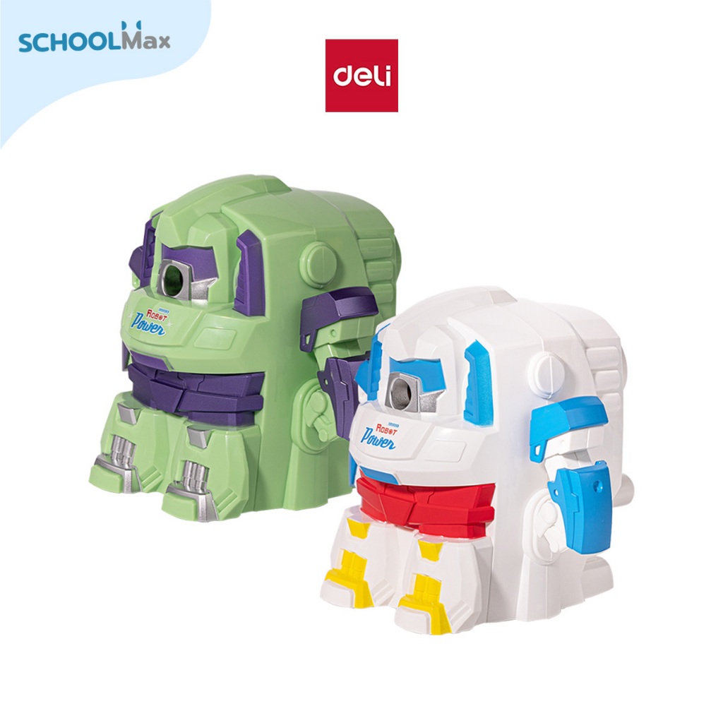 Deli เครื่องเหลาดินสอ หุ่นยนต์โรบอท คละสี No.H512