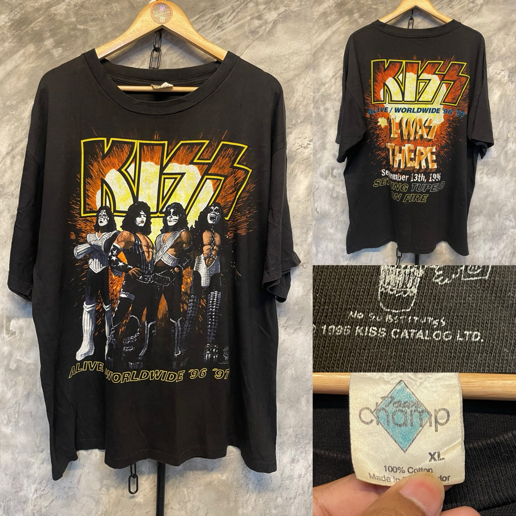 เสื้อวงKiss'90 แท้เสื้อวินเทจ