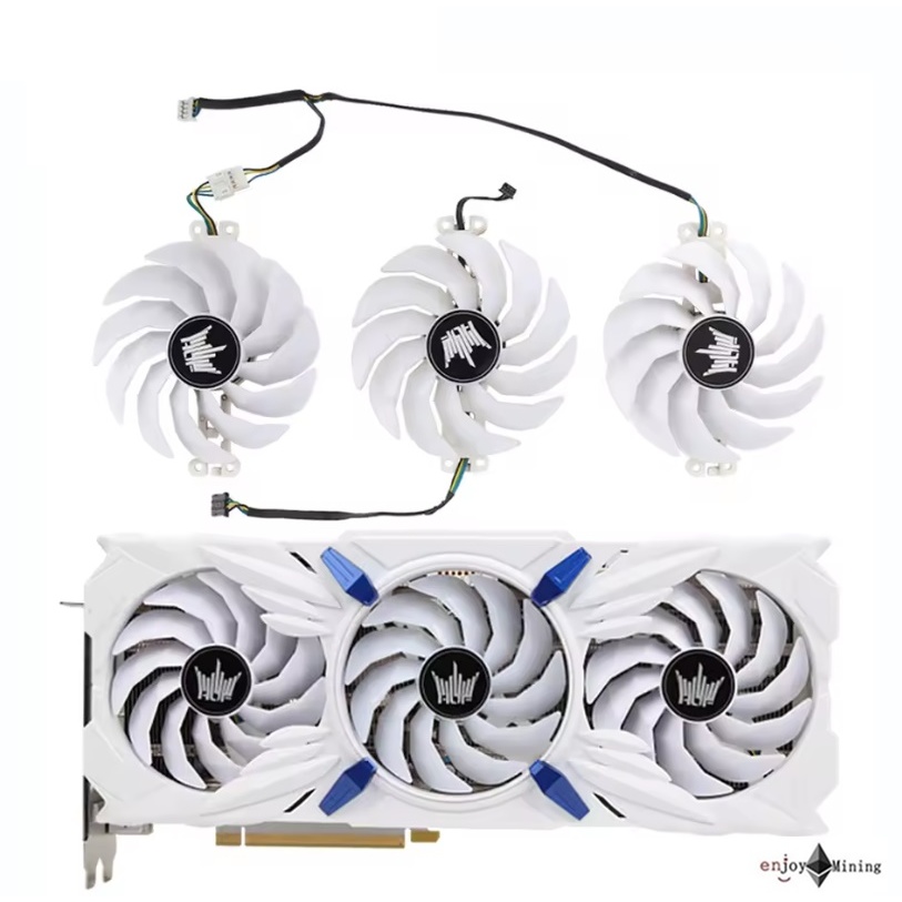 พัดลมการ์ดจอ GALAX RTX 3060 3060ti 3070 3070ti 3080 3090 Hall of Fame graphics card fan