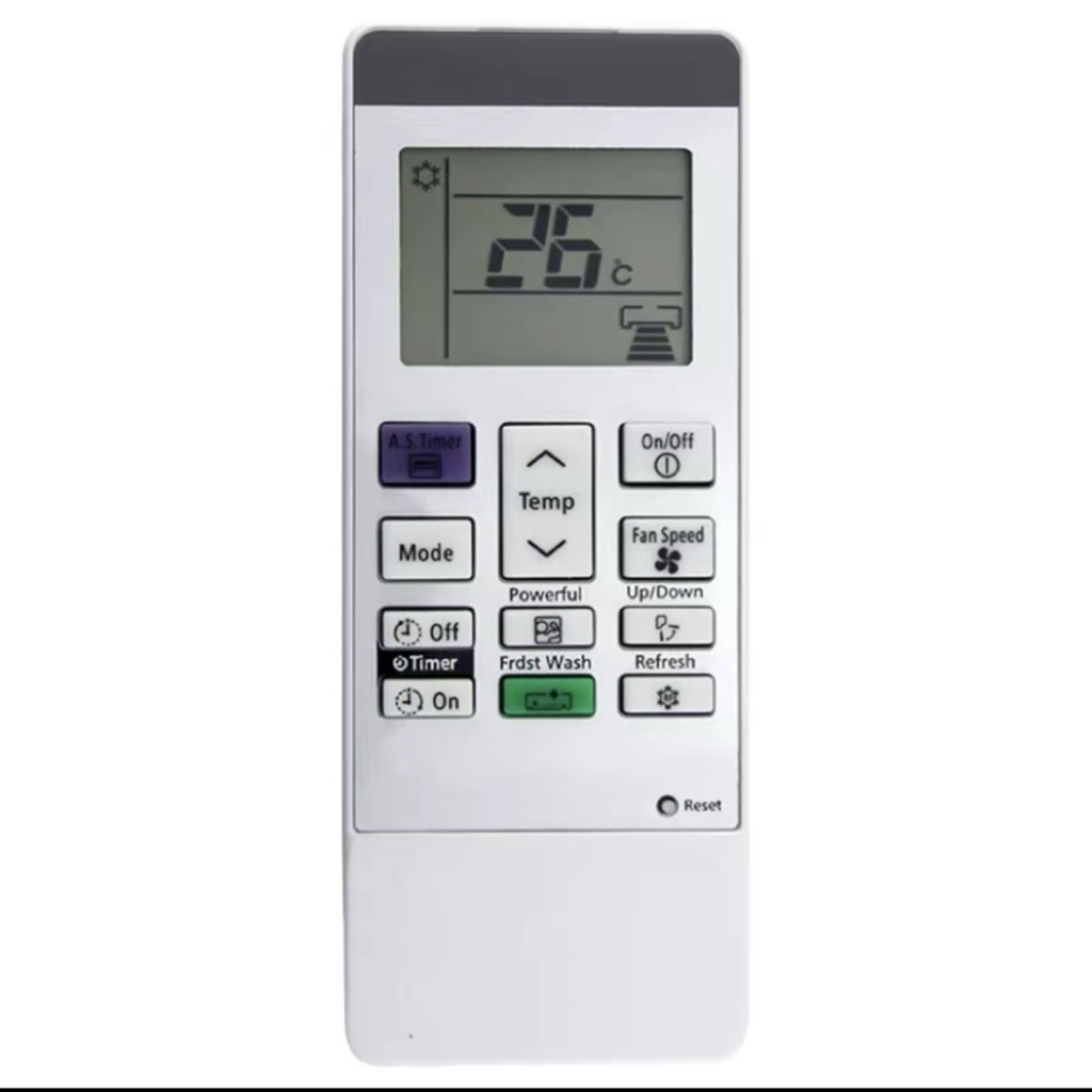 รีโมทแอร์ใช้สำหรับ HITACHI รุ่น RAR-MOA6 ตาม ภาพใส่ถ่านใช้งานได้เลย