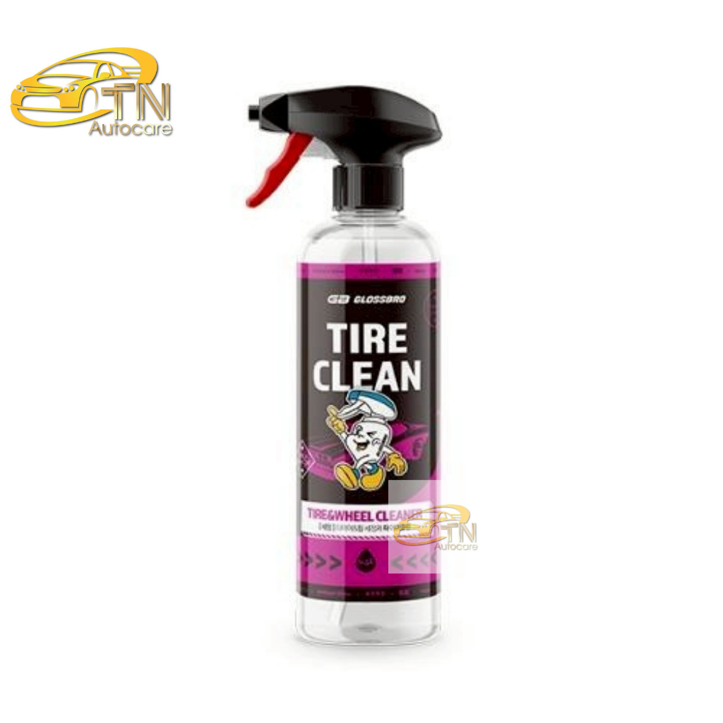 GLOSSBRO Tire Clean 500ml โฟมสเปรย์ทำความสะอาดยางและล้อ