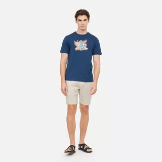 Dragon Cotton T-Shirt Navy Blue