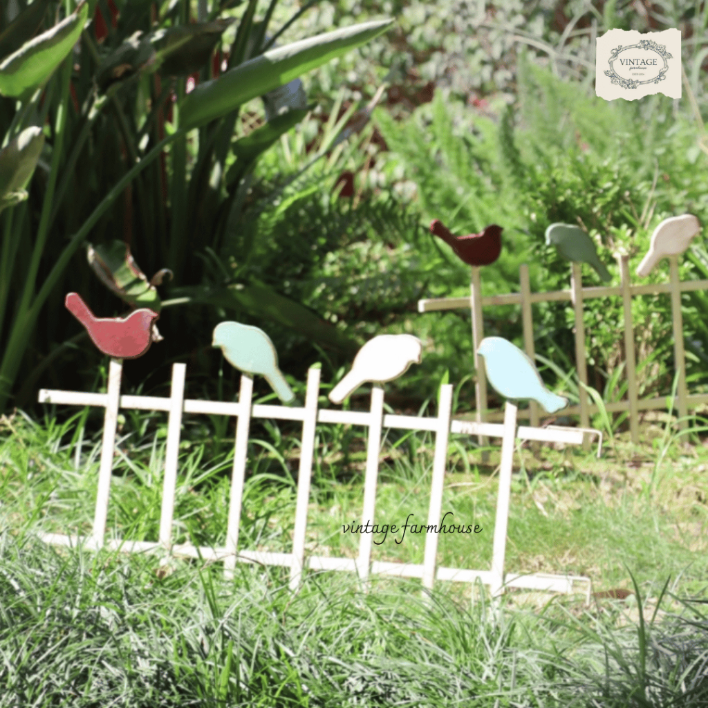 Vintage Farmhouse - รั้วเหล็กกั้นต้นไม้ รั้วเหล็กวินเทจ รั้วปักดินสำหรับกั้นต้นไม้ ประดับสวนสวย รั้วเหล็กปักดิน - รูปที่ 4