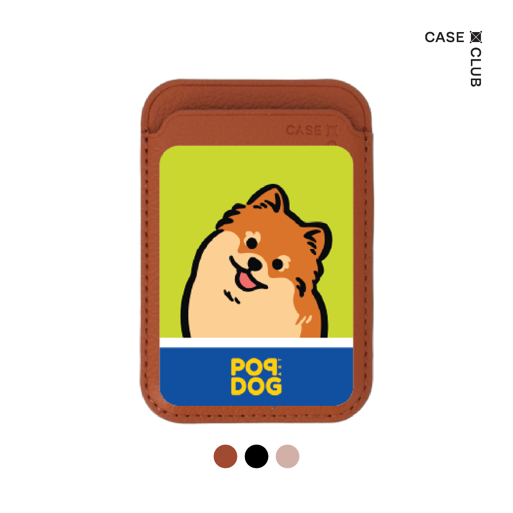 CaseClub Wallet กระเป๋าใส่บัตร ลาย Join The Club Pomeranian