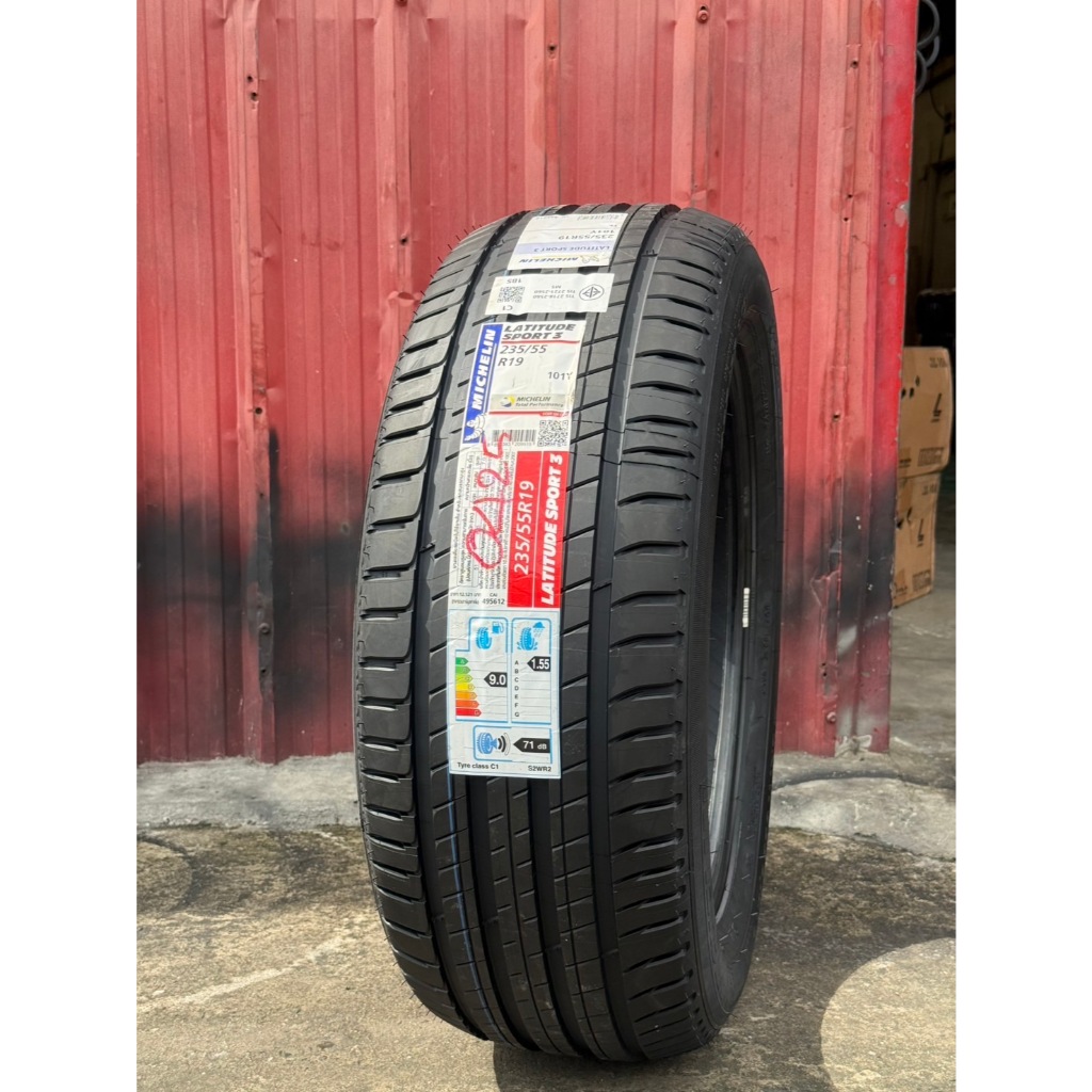 ยาง Michelin รุ่น Latitude Sport3 ขนาด 235/55R19 ยางปี 2025 (ยางติดรถ CRV e:HEV RS) ราคาต่อเส้น