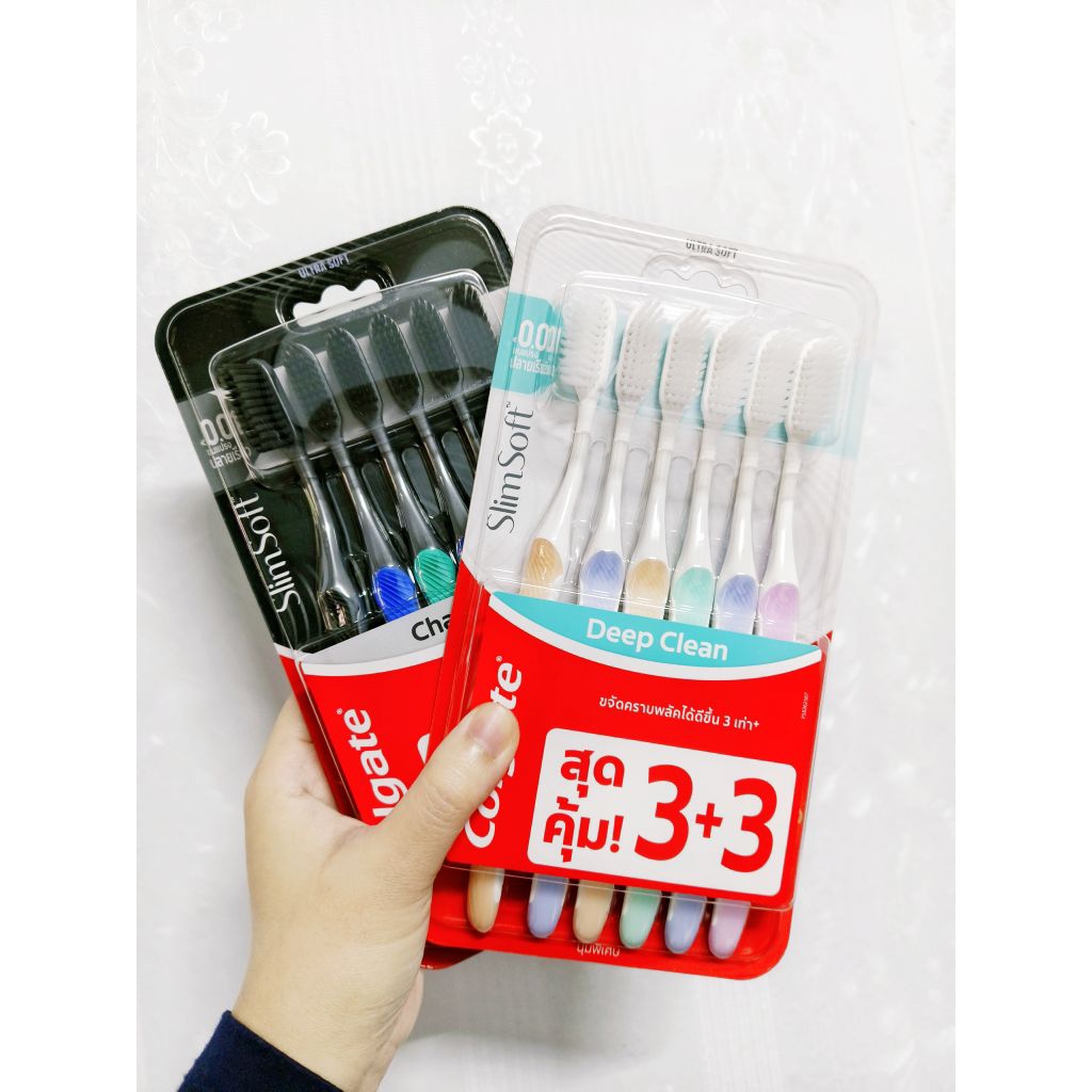 แปรงสีฟันคอลเกต Colgateขนแปรงนุ่มพิเศษ แบบแพ็ค6ด้าม