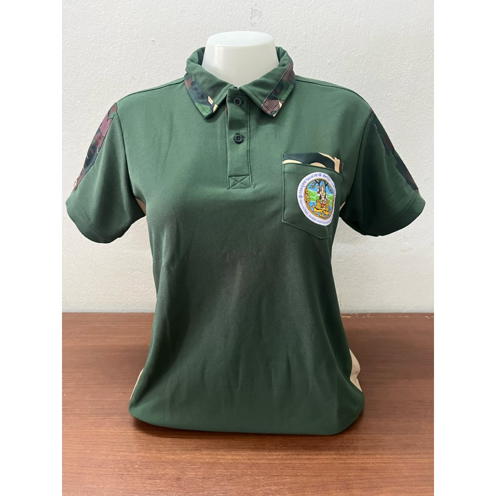 เสื้อโปโลสีเขียวอุทยาน(หญิง)
