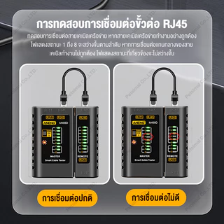 เครื่องมือวินิจฉัยเครือข่าย LAN เครือข่ายสายเคเบิล RJ11 RJ45 เครื่องทดสอบสายเคเบิลเครือข่าย M469D รองรับการทดสอบสายโทรศั