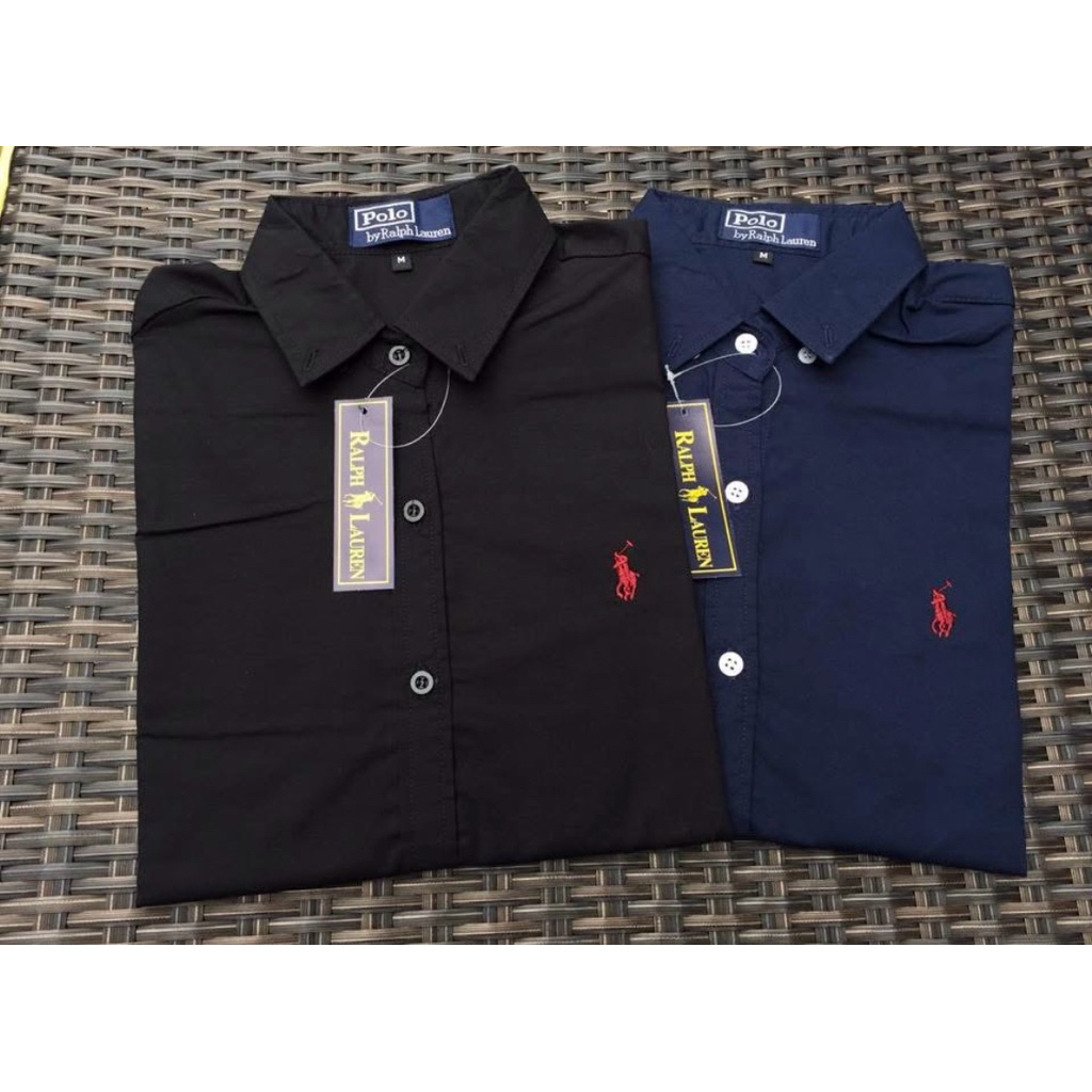 เชิ้ตแขนยาวปักม้าเล็กได้ใส่ได้ชายและหญิงผ้าOxfordสีไม่ตก - รูปที่ 4