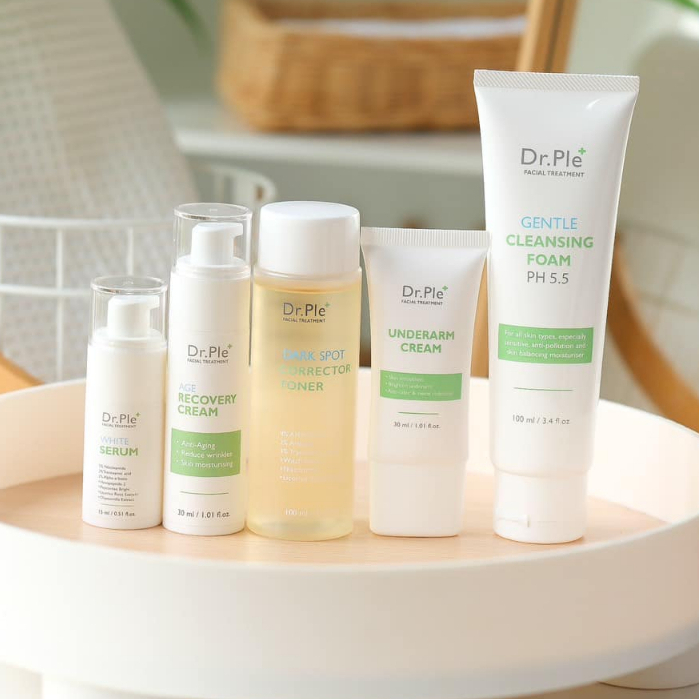 Dr.Ple โทนเนอร์เช็ดฝ้า เซรั่มฝ้า ครีมชุ่มชื้น ริ้วรอย โฟม | บำรุงผิวครบ ดร.เปิ้ล